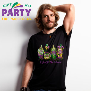 Vie du T-shirt coloré mardi Gras