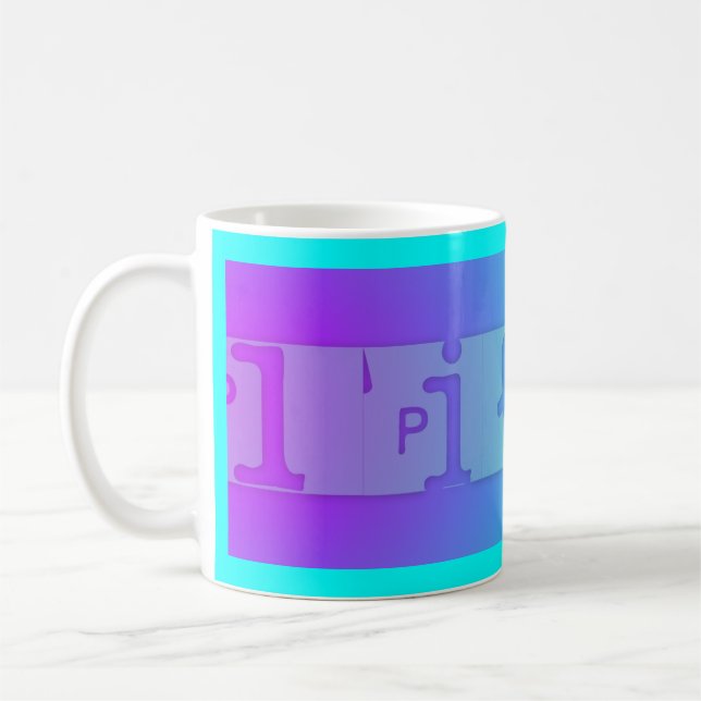 Vie en Mug bleu et violet (Gauche)