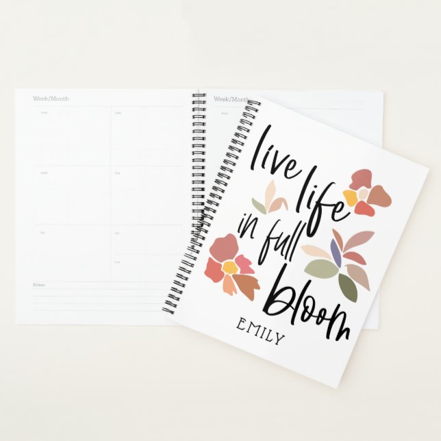 Vie En Pleine Fleur Citation Motivationnelle (Devant avec enveloppe)