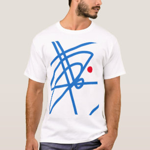 Vie Focus Art Abstrait Rouge Point T-shirt Top