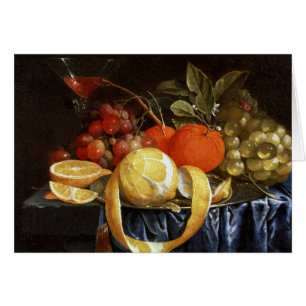 Vie morte de raisins, d'oranges et d'un citron pel
