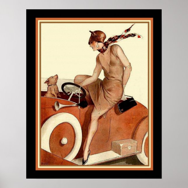 Vie Parisienne Art Déco Imprimer 16 x 20 (Devant)