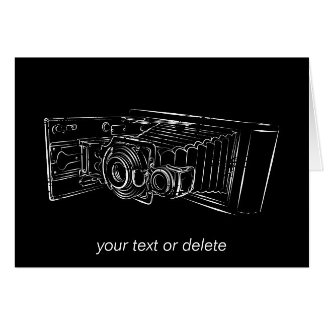 Vieil appareil-photo dans le blanc (Devant horizontal)