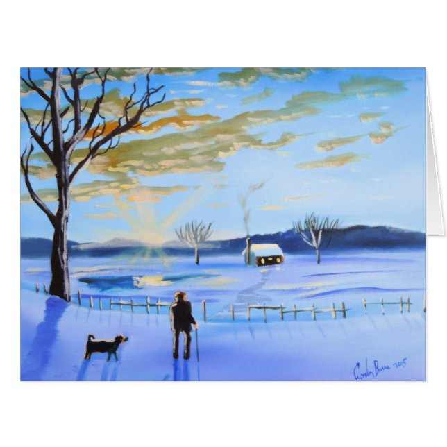 Vieil homme et son chien (Devant horizontal)