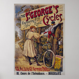 Vieille affiche de bicyclette