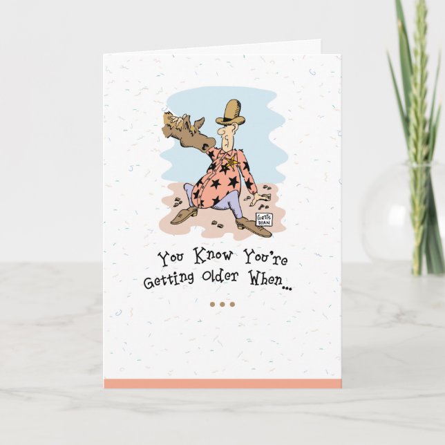 Vieille carte d'anniversaire de type (Devant)