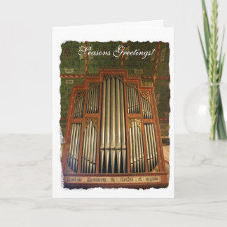 Vieille carte de Noël anglaise d'organe