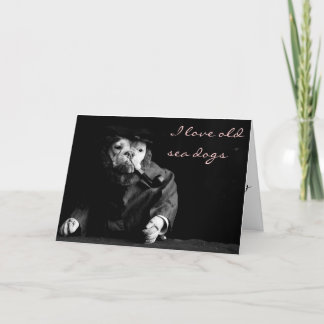 Vieille carte de Saint-Valentin de roussette