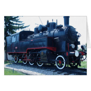 Vieille carte locomotive
