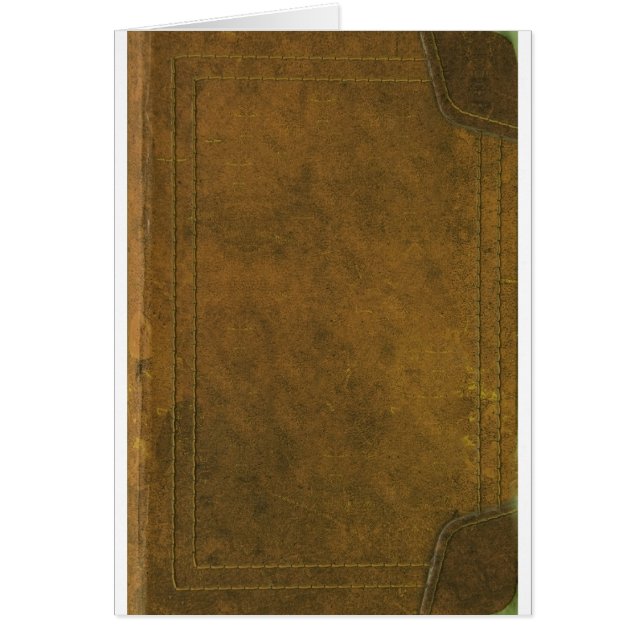 vieille couverture de livre en cuir (Devant)