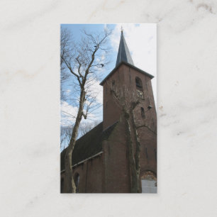 Vieille église et carte photo d'arbres petit
