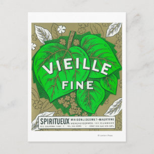 Vieille Fine Wine LabelEurope Postcard