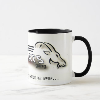 Vieille tasse de bande de chèvres