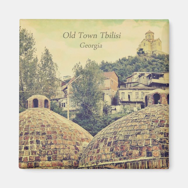 Vieille ville Tbilissi, Géorgie - aimant (Devant)