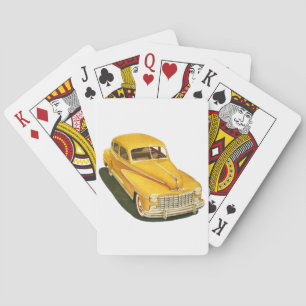 Vieilles cartes de jeu de voiture