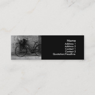 Vieilles cartes de profil de vélo