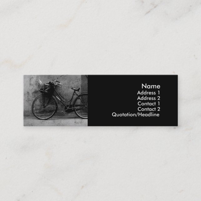 Vieilles cartes de profil de vélo (Devant)