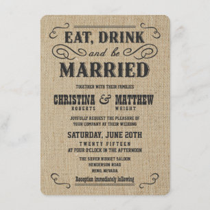 Vieilles invitations rustiques occidentales de