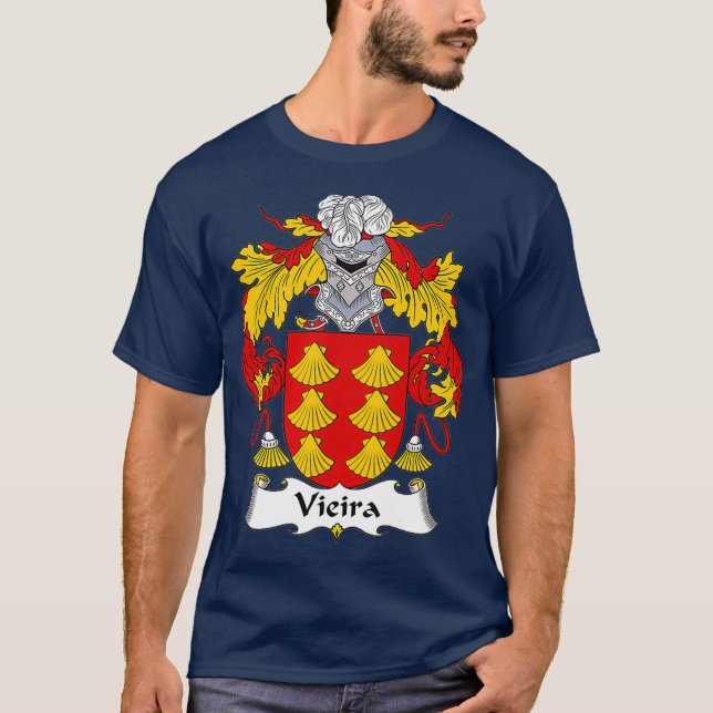 Vieira Coat of Arms  Family Crest T-Shirt (Front)
