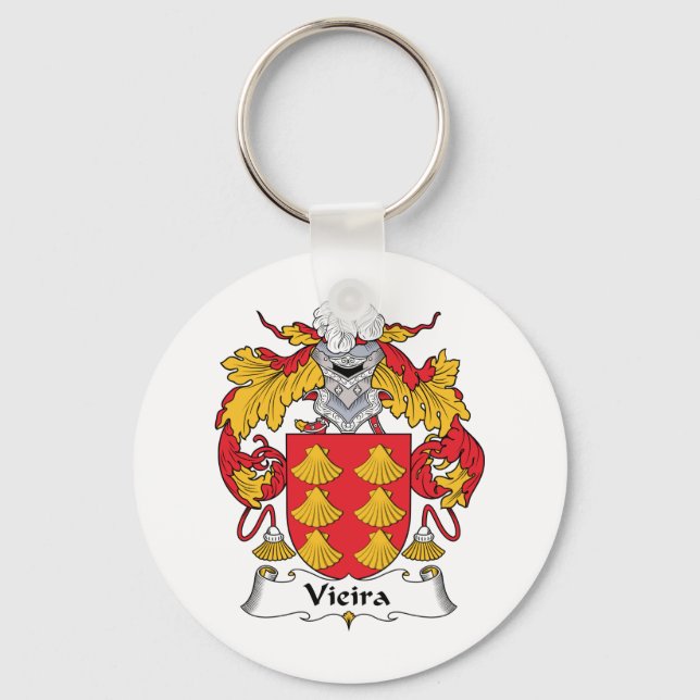 Vieira Family Crest Keychain (Front)