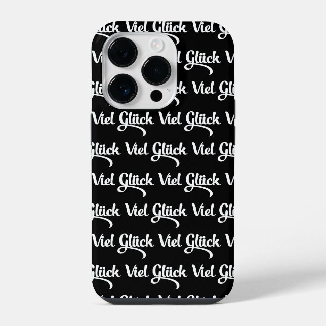 Viel Glück | Good Luck German Language iPhone Case (Back)