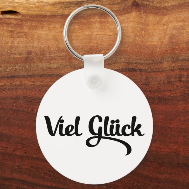 Viel Glück | Good Luck German Language Keychain (Front)