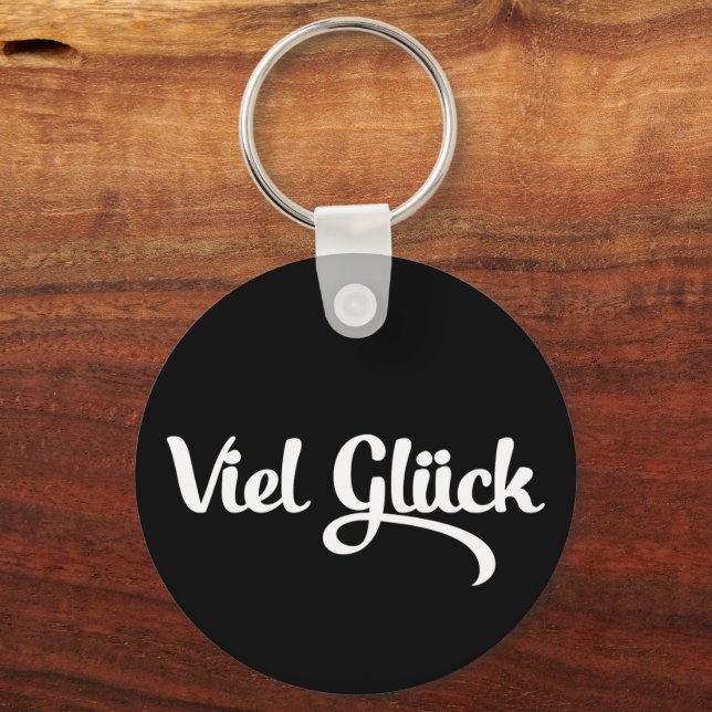 Viel Glück | Good Luck German Language Keychain (Back)