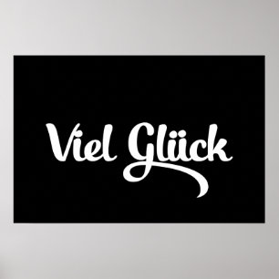 Viel Glück Good Luck German Language Poster