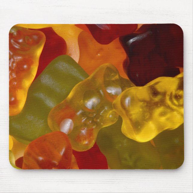 Viele bunte Gummibärchen Mouse Pad (Front)