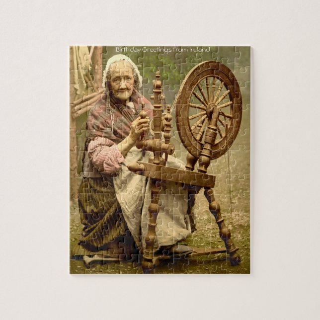 Vielle Laine Irlandaise Laigneuse Dame, Puzzle (Vertical)