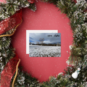 Viena - Áustria  Foil Holiday Postcard