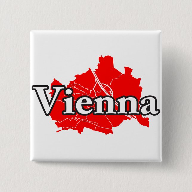 Vienna 2 Inch Square Button (Front)