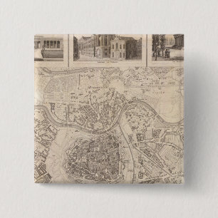 Vienna 2 inch square button