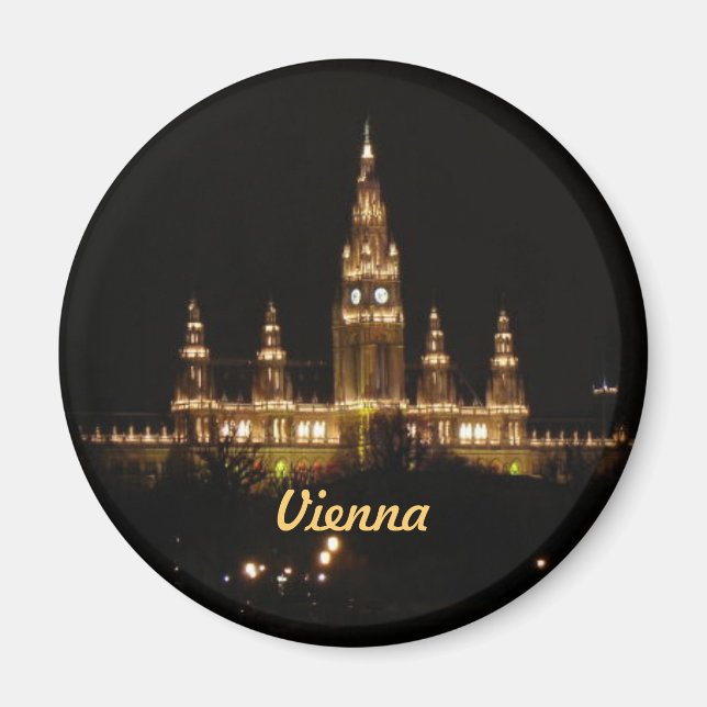 Vienna at Night Magnet (Front)