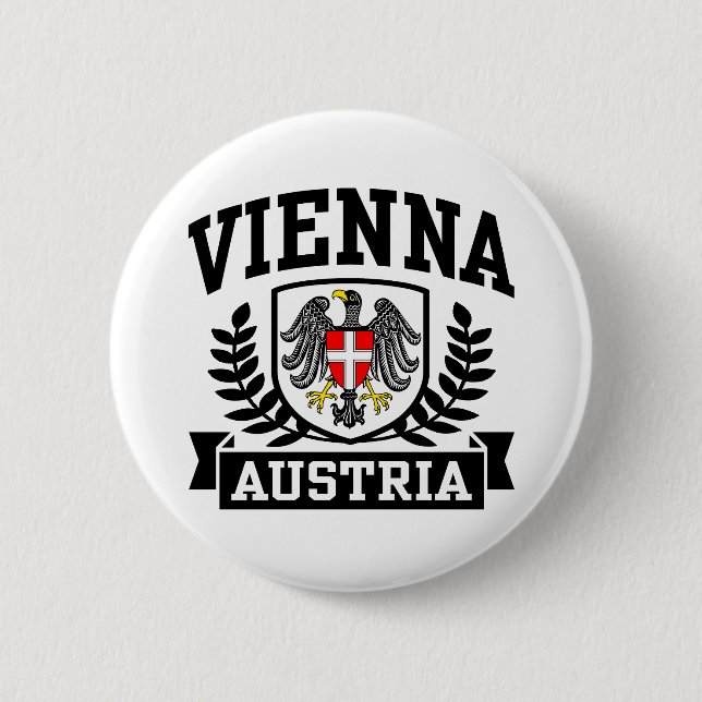 Vienna Austria 2 Inch Round Button (Front)