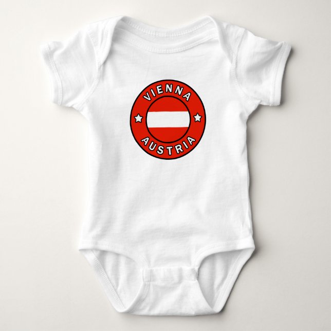 Vienna Austria Baby Bodysuit (Front)