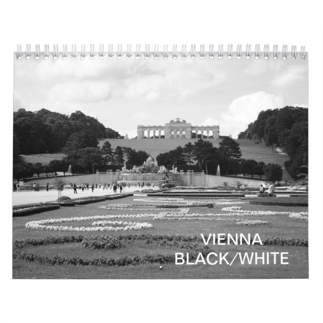 Vienna Austria Black White 2025 Calendar (Cover)