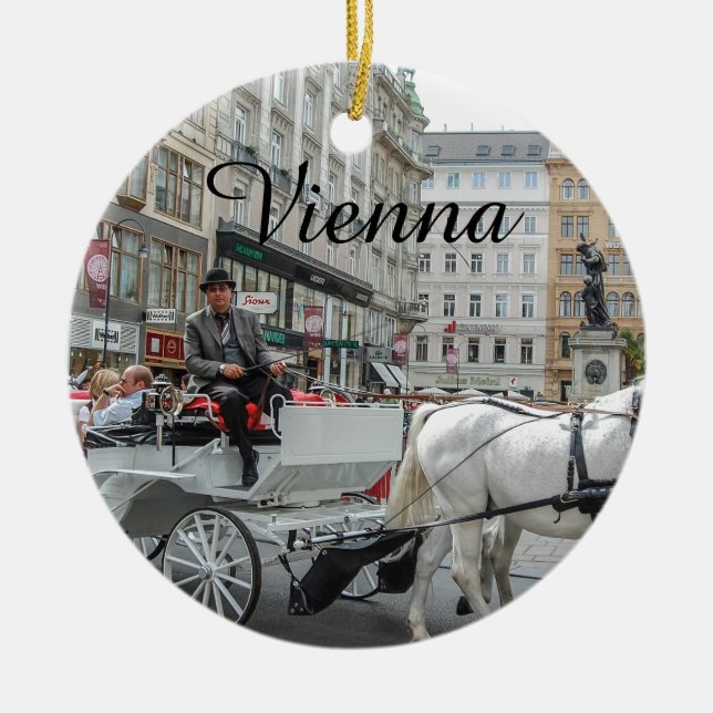 Vienna Austria Ceramic Ornament (Front)