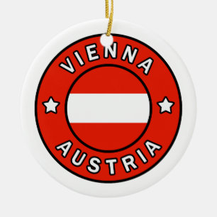Vienna Austria Ceramic Ornament