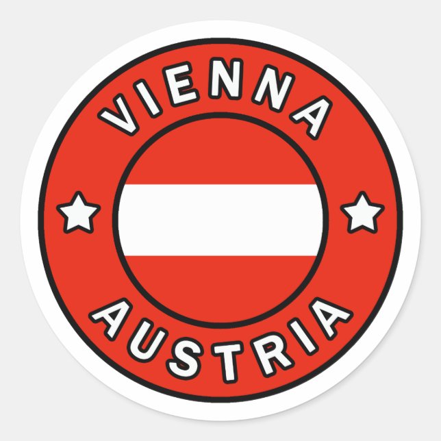 Vienna Austria Classic Round Sticker (Front)