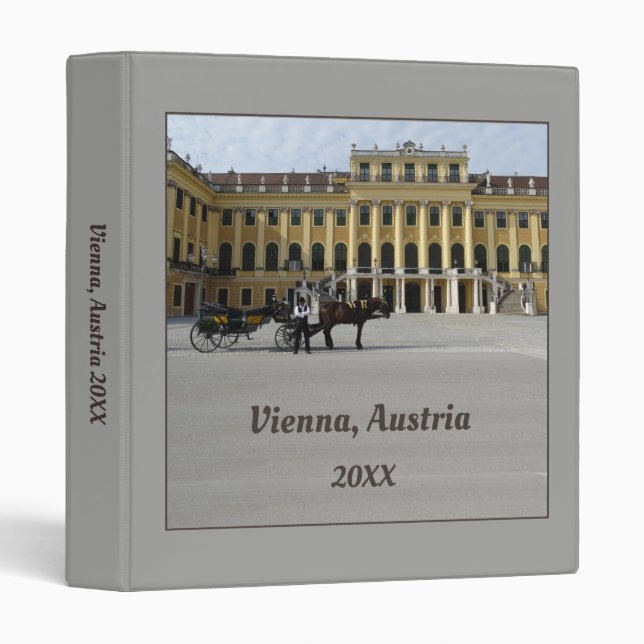 Vienna, Austria (customizable) Binder (Front/Spine)