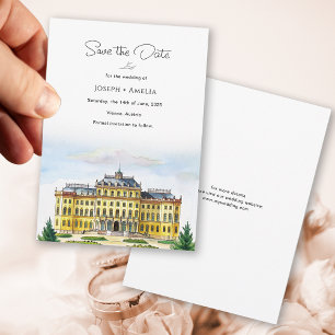 Vienna Austria Destination Wedding Save the Date