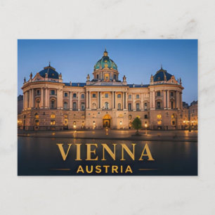 Vienna Austria Elegant City Travel Destination Postcard