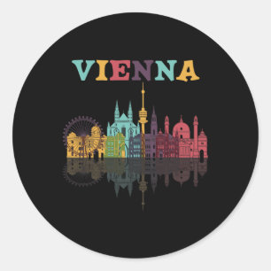 Vienna Austria Family Austrian Vacation Europian T Classic Round Sticker