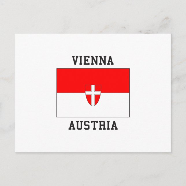 Vienna Austria Flag Postcard (Front)