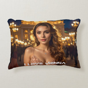 VIENNA - Austria - I LOVE VIENNA Accent Pillow