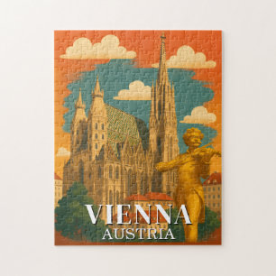 Vienna Austria Jigsaw Puzzle Vintage Travel