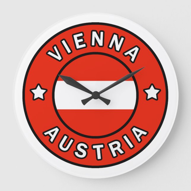 Vienna Austria Large Clock (Front)