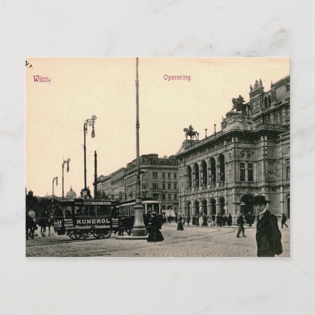Vienna, Austria, Opernring, 1910 Vintage Postcard (Front)
