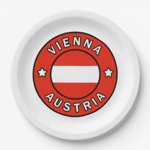 Vienna Austria Paper Plate